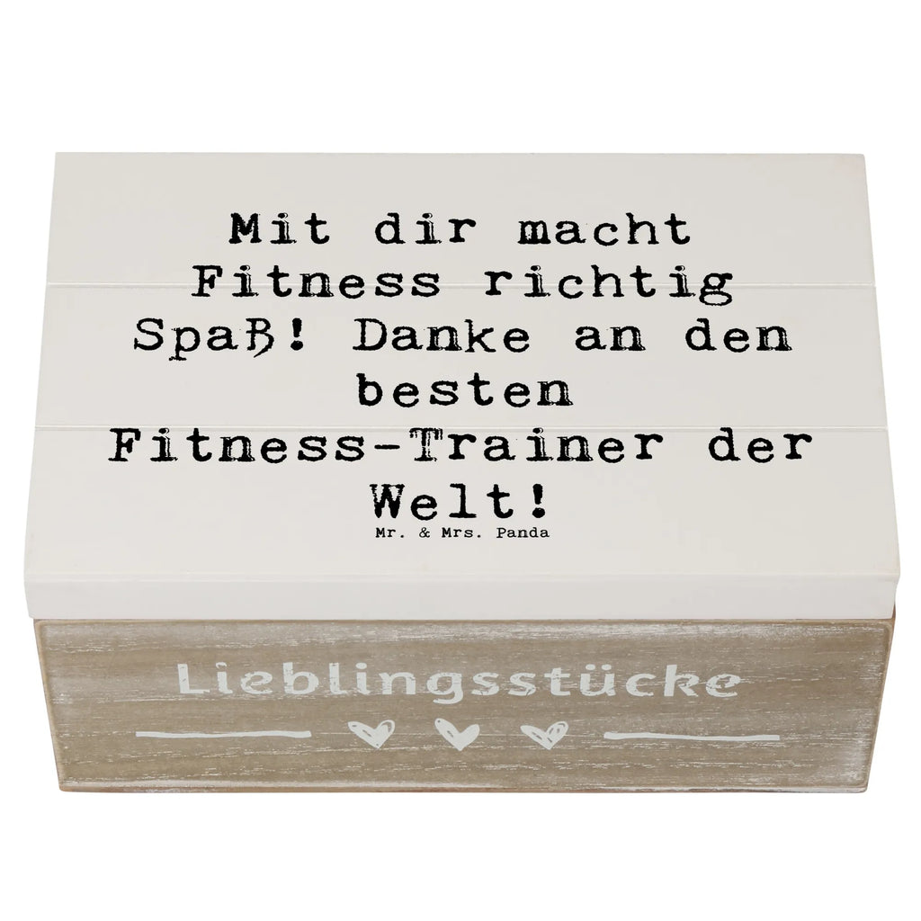 Holzkiste Mit dir macht Fitness richtig Spaß! Danke an den besten Fitness-Trainer der Welt! Holzkiste, Kiste, Schatzkiste, Truhe, Schatulle, XXL, Erinnerungsbox, Erinnerungskiste, Dekokiste, Aufbewahrungsbox, Geschenkbox, Geschenkdose