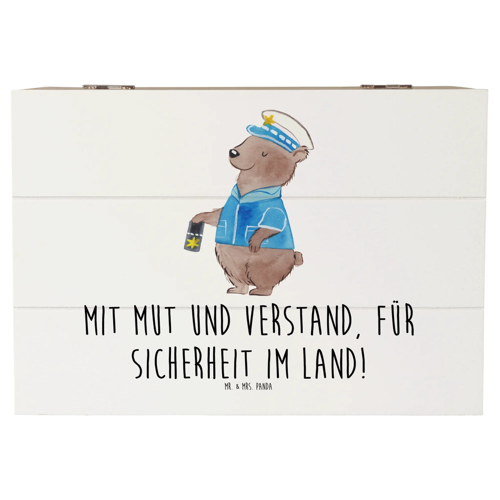 Holzkiste Polizist Mut Verstand Holzkiste, Kiste, Schatzkiste, Truhe, Schatulle, XXL, Erinnerungsbox, Erinnerungskiste, Dekokiste, Aufbewahrungsbox, Geschenkbox, Geschenkdose