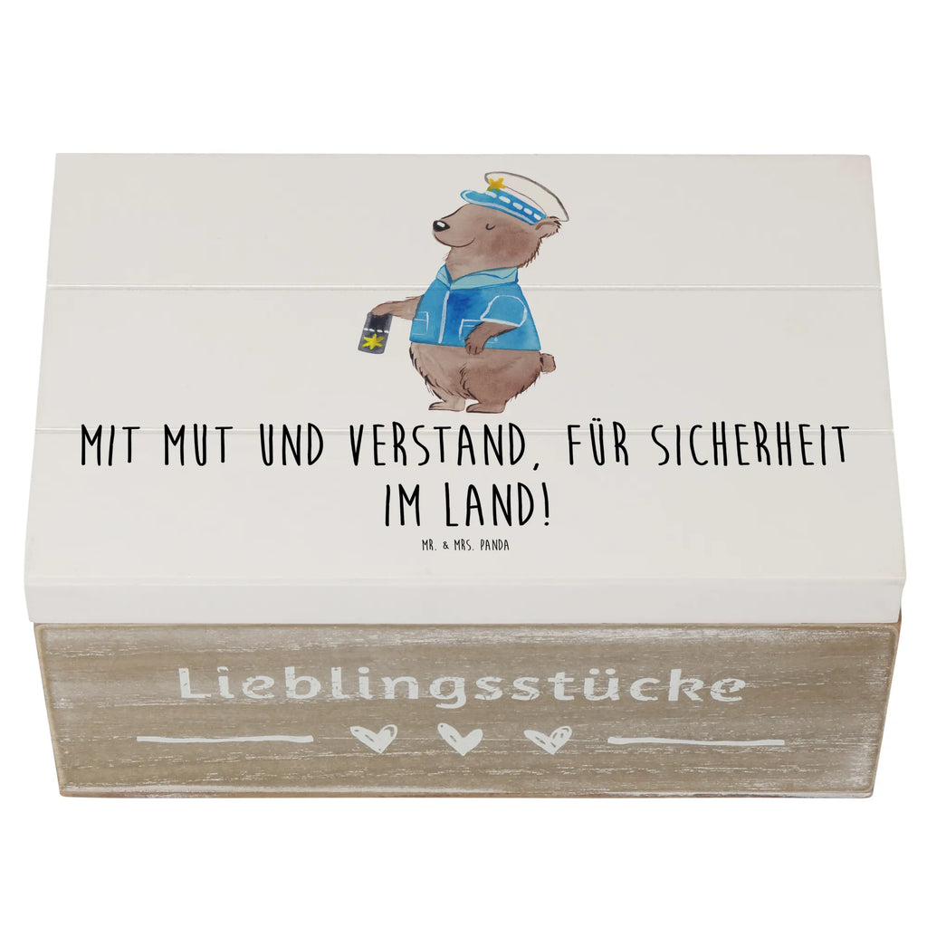 Holzkiste Polizist Mut Verstand Holzkiste, Kiste, Schatzkiste, Truhe, Schatulle, XXL, Erinnerungsbox, Erinnerungskiste, Dekokiste, Aufbewahrungsbox, Geschenkbox, Geschenkdose