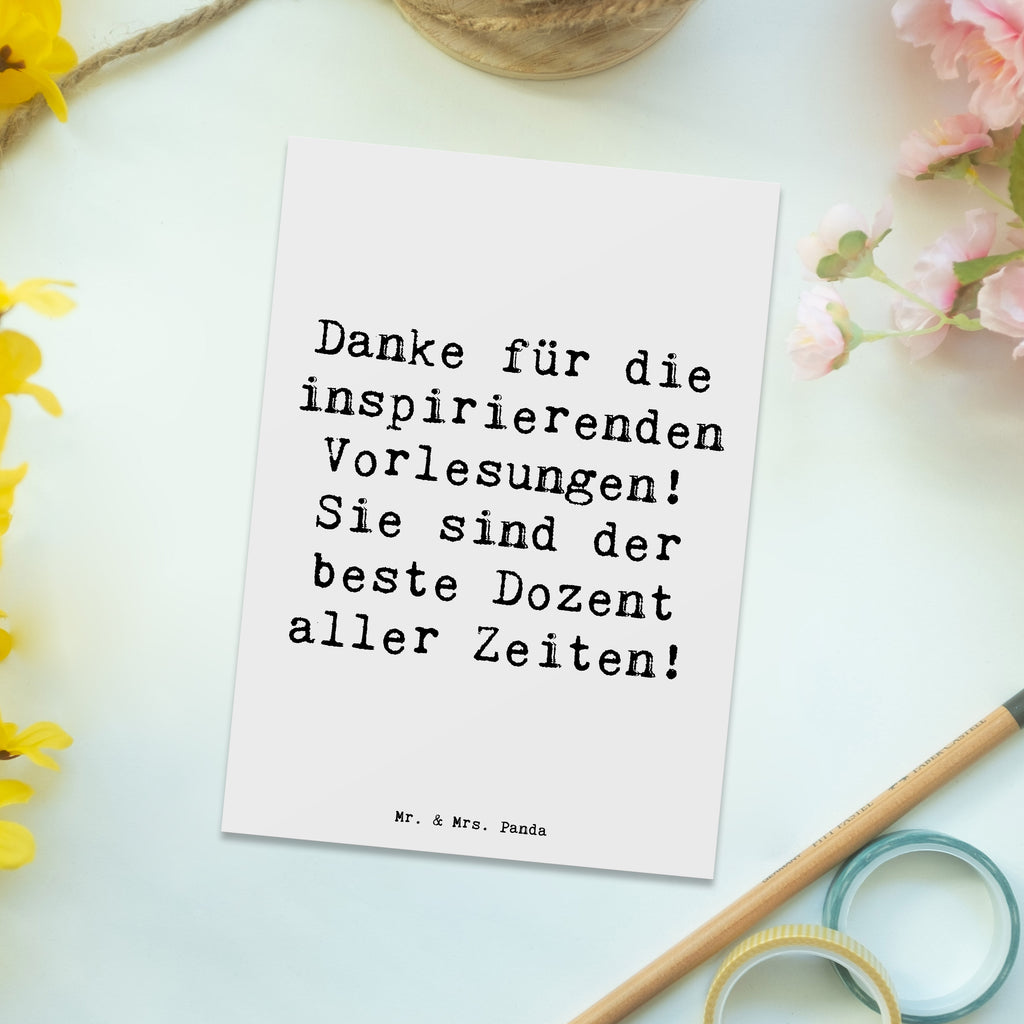 Postkarte Danke für die inspirierenden Vorlesungen! Sie sind der beste Dozent aller Zeiten! Postkarte, Karte, Geschenkkarte, Grußkarte, Einladung, Ansichtskarte, Geburtstagskarte, Einladungskarte, Dankeskarte, Ansichtskarten, Einladung Geburtstag, Einladungskarten Geburtstag