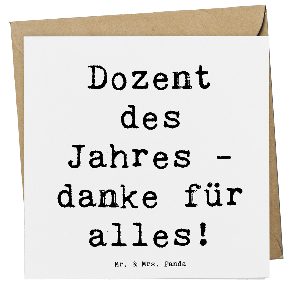 Deluxe Karte Dozent des Jahres - danke für alles! Karte, Grußkarte, Klappkarte, Einladungskarte, Glückwunschkarte, Hochzeitskarte, Geburtstagskarte, Hochwertige Grußkarte, Hochwertige Klappkarte