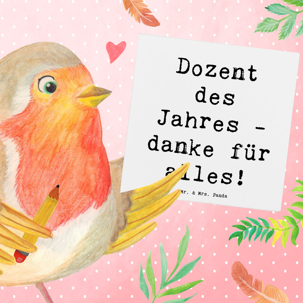 Deluxe Karte Dozent des Jahres - danke für alles! Karte, Grußkarte, Klappkarte, Einladungskarte, Glückwunschkarte, Hochzeitskarte, Geburtstagskarte, Hochwertige Grußkarte, Hochwertige Klappkarte