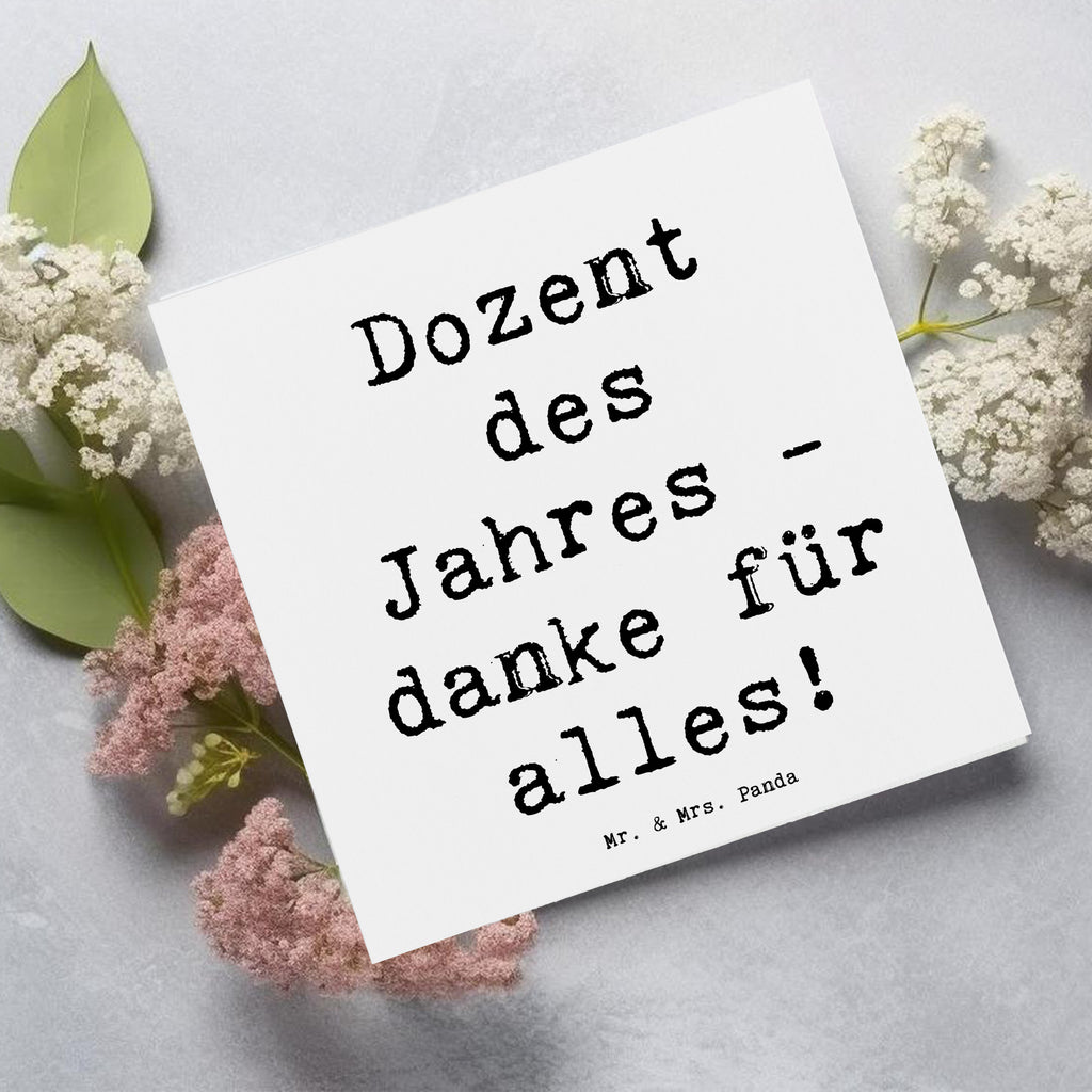 Deluxe Karte Dozent des Jahres - danke für alles! Karte, Grußkarte, Klappkarte, Einladungskarte, Glückwunschkarte, Hochzeitskarte, Geburtstagskarte, Hochwertige Grußkarte, Hochwertige Klappkarte