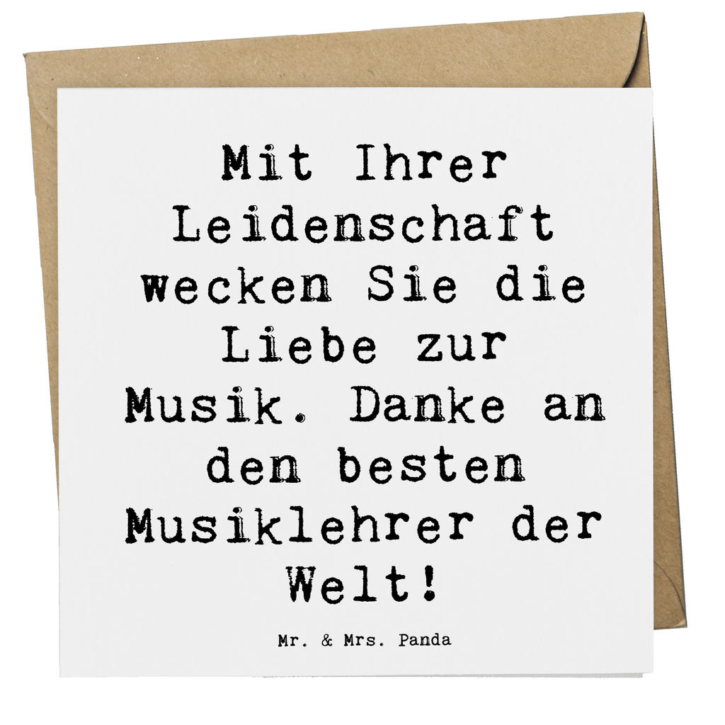 Deluxe Karte Mit Ihrer Leidenschaft wecken Sie die Liebe zur Musik. Danke an den besten Musiklehrer der Welt! Karte, Grußkarte, Klappkarte, Einladungskarte, Glückwunschkarte, Hochzeitskarte, Geburtstagskarte, Hochwertige Grußkarte, Hochwertige Klappkarte