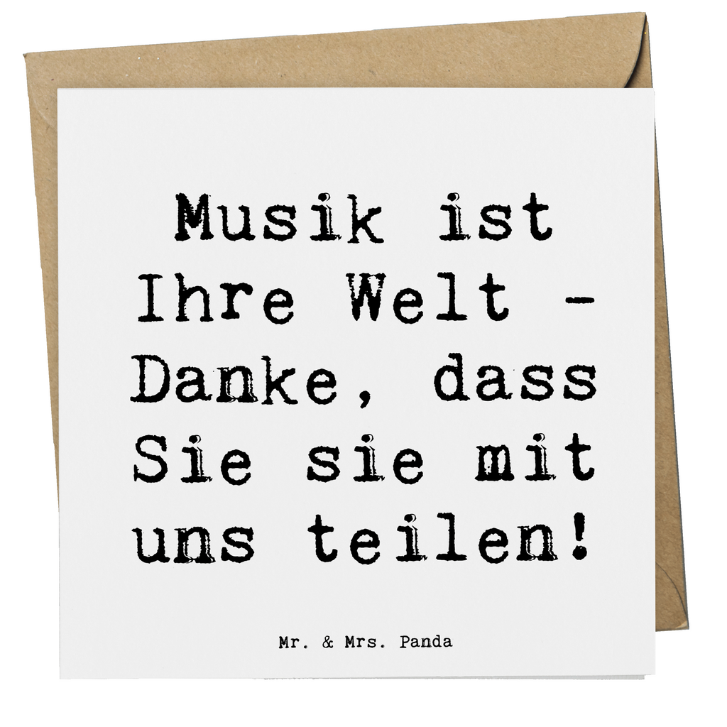 Deluxe Karte Musik ist Ihre Welt - Danke, dass Sie sie mit uns teilen! Karte, Grußkarte, Klappkarte, Einladungskarte, Glückwunschkarte, Hochzeitskarte, Geburtstagskarte, Hochwertige Grußkarte, Hochwertige Klappkarte