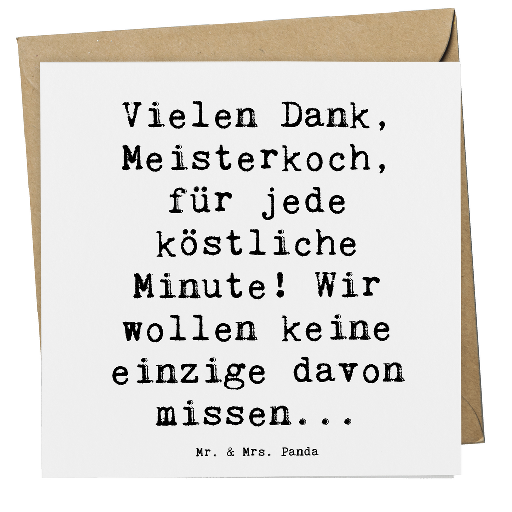 Deluxe Karte Spruch Danke Koch Karte, Grußkarte, Klappkarte, Einladungskarte, Glückwunschkarte, Hochzeitskarte, Geburtstagskarte, Hochwertige Grußkarte, Hochwertige Klappkarte