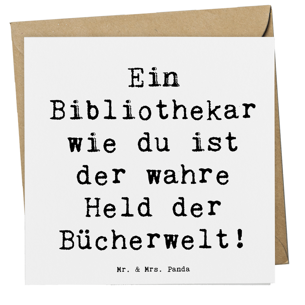 Deluxe Karte Ein Bibliothekar wie du ist der wahre Held der Bücherwelt! Karte, Grußkarte, Klappkarte, Einladungskarte, Glückwunschkarte, Hochzeitskarte, Geburtstagskarte, Hochwertige Grußkarte, Hochwertige Klappkarte