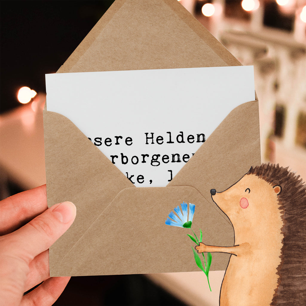 Deluxe Karte Unsere Helden im Verborgenen - danke, liebe Reinigungskräfte! Karte, Grußkarte, Klappkarte, Einladungskarte, Glückwunschkarte, Hochzeitskarte, Geburtstagskarte, Hochwertige Grußkarte, Hochwertige Klappkarte