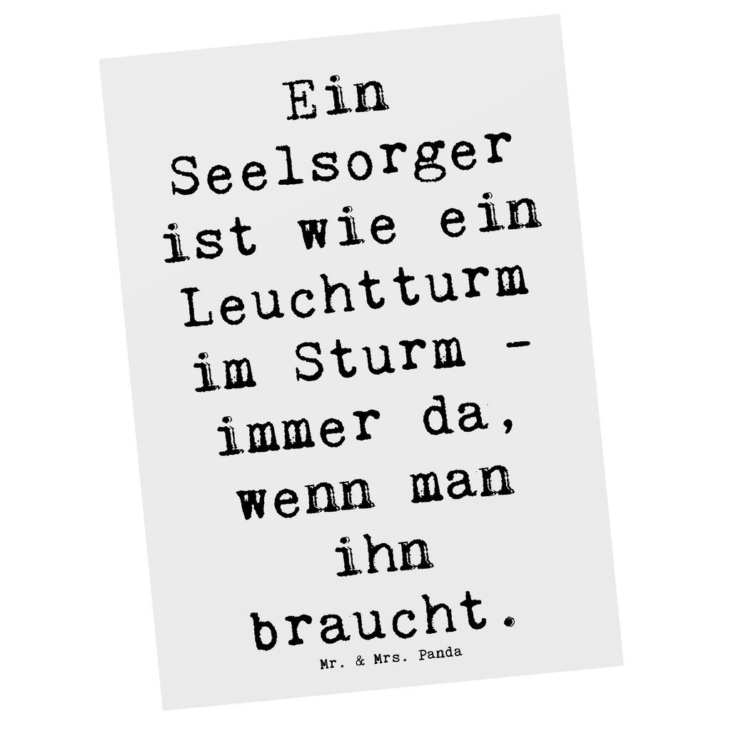 Postkarte Ein Seelsorger ist wie ein Leuchtturm im Sturm - immer da, wenn man ihn braucht. Postkarte, Karte, Geschenkkarte, Grußkarte, Einladung, Ansichtskarte, Geburtstagskarte, Einladungskarte, Dankeskarte, Ansichtskarten, Einladung Geburtstag, Einladungskarten Geburtstag