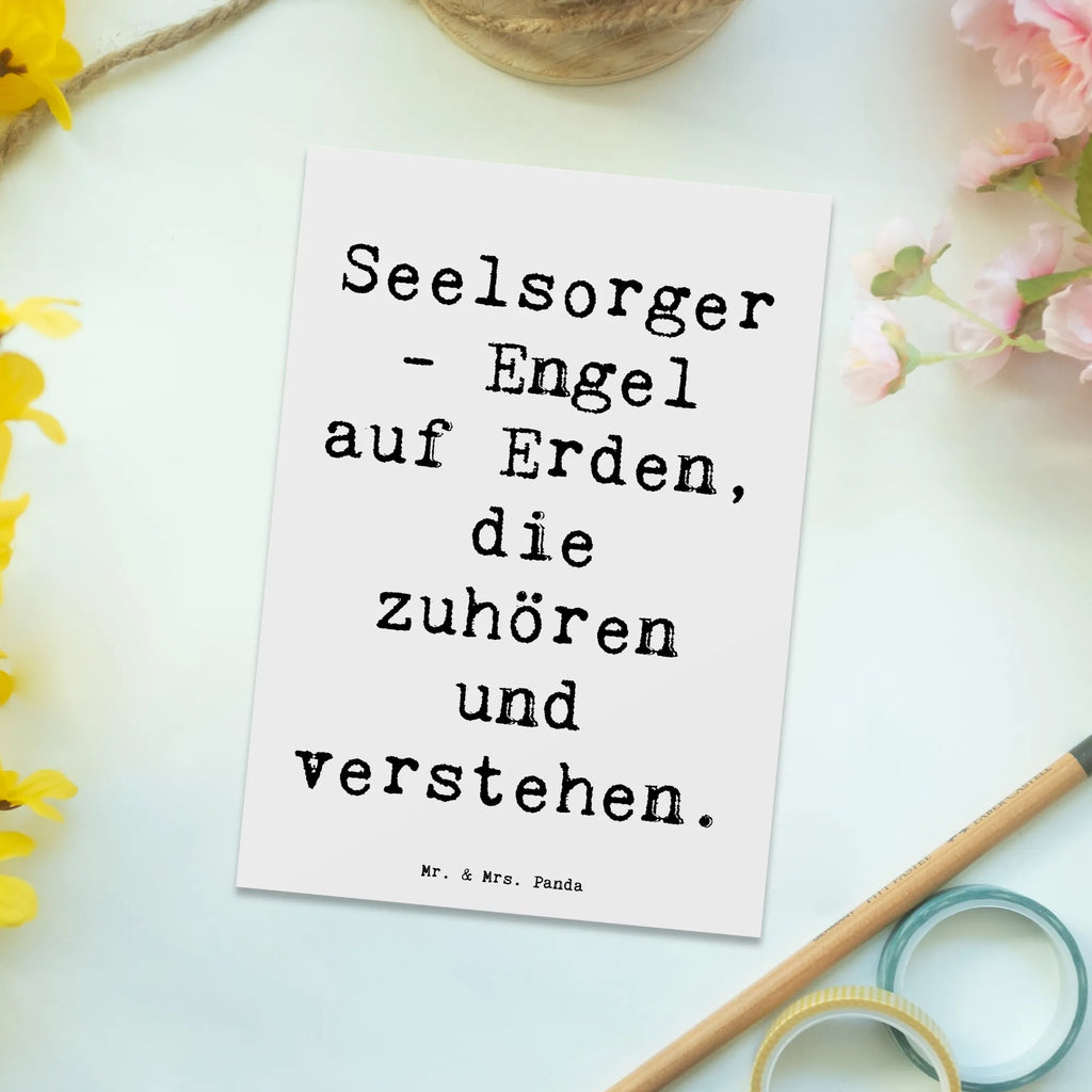 Postkarte Seelsorger - Engel auf Erden, die zuhören und verstehen. Postkarte, Karte, Geschenkkarte, Grußkarte, Einladung, Ansichtskarte, Geburtstagskarte, Einladungskarte, Dankeskarte, Ansichtskarten, Einladung Geburtstag, Einladungskarten Geburtstag