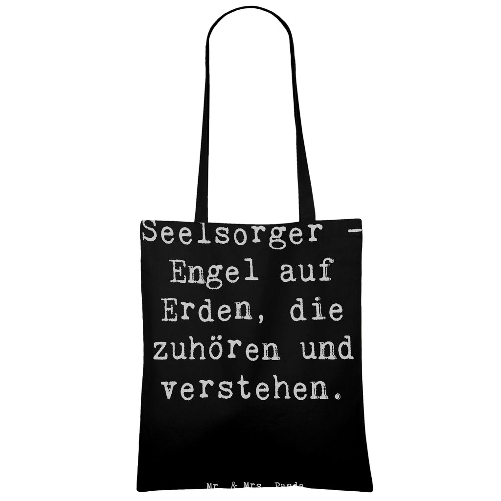 Tragetasche Seelsorger - Engel auf Erden, die zuhören und verstehen. Beuteltasche, Beutel, Einkaufstasche, Jutebeutel, Stoffbeutel, Tasche, Shopper, Umhängetasche, Strandtasche, Schultertasche, Stofftasche, Tragetasche, Badetasche, Jutetasche, Einkaufstüte, Laptoptasche