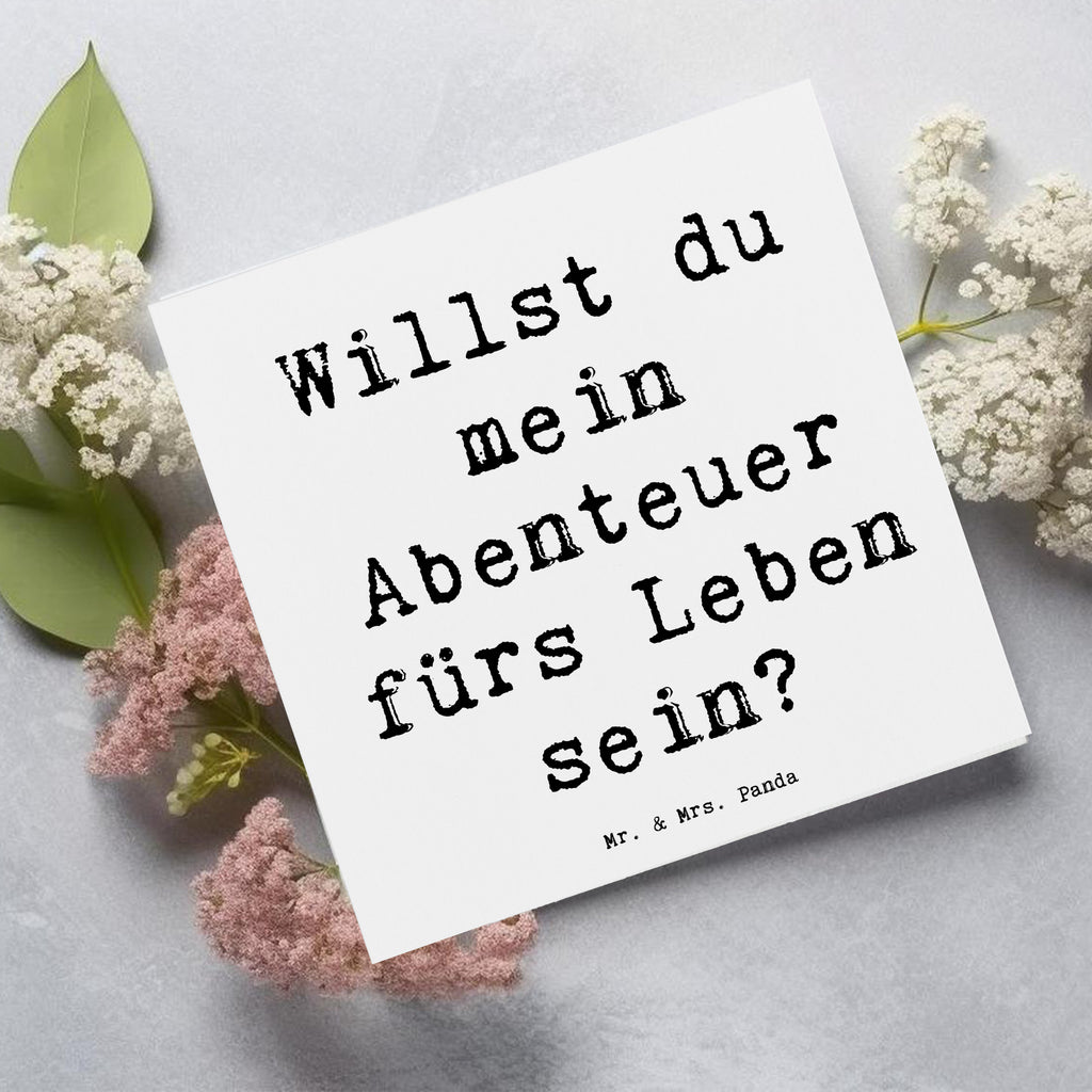 Deluxe Karte Spruch Heiratsantrag Abenteuer Karte, Grußkarte, Klappkarte, Einladungskarte, Glückwunschkarte, Hochzeitskarte, Geburtstagskarte, Hochwertige Grußkarte, Hochwertige Klappkarte, Hochzeit, Hochzeitsgeschenk, Ehe, Hochzeitsfeier, Trauung, Trauungsgeschenk, Verlobungsfeier, Verlobungsgeschenk, Hochzeitsgeschenkideen, Hochzeitsgeschenke für Brautpaar