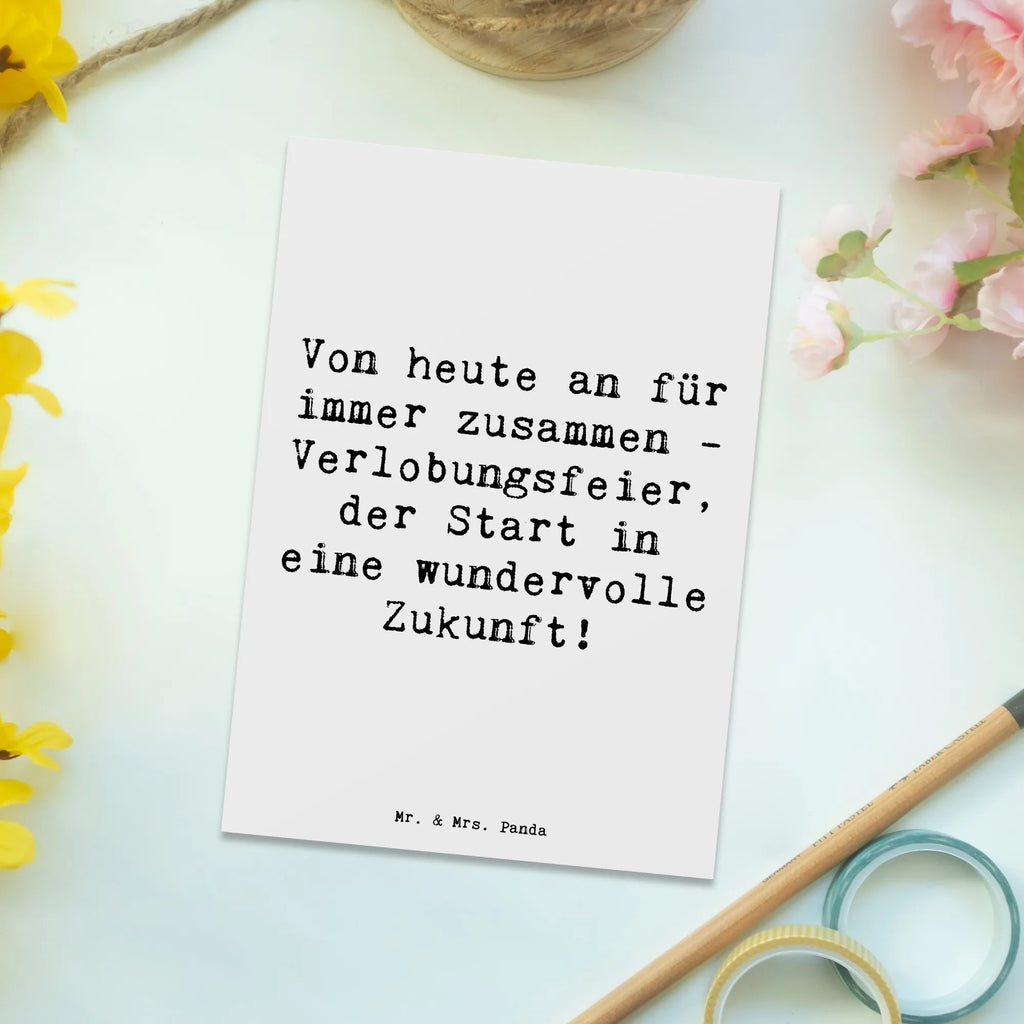 Postkarte Von heute an für immer zusammen - Verlobungsfeier, der Start in eine wundervolle Zukunft! Postkarte, Karte, Geschenkkarte, Grußkarte, Einladung, Ansichtskarte, Geburtstagskarte, Einladungskarte, Dankeskarte, Ansichtskarten, Einladung Geburtstag, Einladungskarten Geburtstag, Hochzeit, Hochzeitsgeschenk, Ehe, Hochzeitsfeier, Trauung, Trauungsgeschenk, Hochzeitskarte, Verlobungsfeier, Verlobungsgeschenk, Hochzeitsgeschenkideen, Hochzeitsgeschenke für Brautpaar