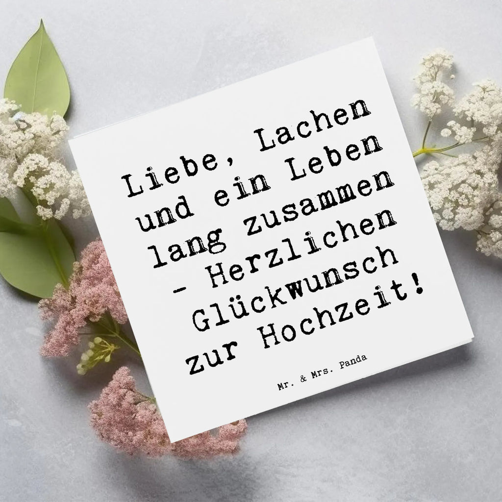 Deluxe Karte Liebe, Lachen und ein Leben lang zusammen - Herzlichen Glückwunsch zur Hochzeit! Karte, Grußkarte, Klappkarte, Einladungskarte, Glückwunschkarte, Hochzeitskarte, Geburtstagskarte, Hochwertige Grußkarte, Hochwertige Klappkarte, Hochzeit, Hochzeitsgeschenk, Ehe, Hochzeitsfeier, Trauung, Trauungsgeschenk, Verlobungsfeier, Verlobungsgeschenk, Hochzeitsgeschenkideen, Hochzeitsgeschenke für Brautpaar