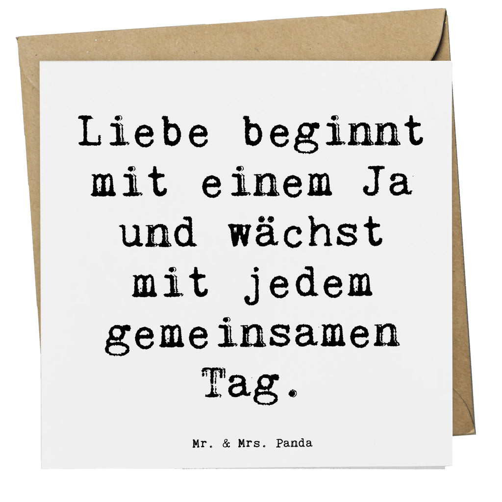 Deluxe Karte Liebe beginnt mit einem Ja und wächst mit jedem gemeinsamen Tag. Karte, Grußkarte, Klappkarte, Einladungskarte, Glückwunschkarte, Hochzeitskarte, Geburtstagskarte, Hochwertige Grußkarte, Hochwertige Klappkarte, Hochzeit, Hochzeitsgeschenk, Ehe, Hochzeitsfeier, Trauung, Trauungsgeschenk, Verlobungsfeier, Verlobungsgeschenk, Hochzeitsgeschenkideen, Hochzeitsgeschenke für Brautpaar