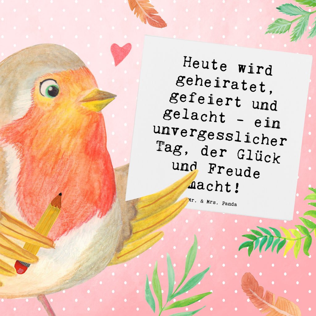 Deluxe Karte Heute wird geheiratet, gefeiert und gelacht - ein unvergesslicher Tag, der Glück und Freude macht! Karte, Grußkarte, Klappkarte, Einladungskarte, Glückwunschkarte, Hochzeitskarte, Geburtstagskarte, Hochwertige Grußkarte, Hochwertige Klappkarte, Hochzeit, Hochzeitsgeschenk, Ehe, Hochzeitsfeier, Trauung, Trauungsgeschenk, Verlobungsfeier, Verlobungsgeschenk, Hochzeitsgeschenkideen, Hochzeitsgeschenke für Brautpaar