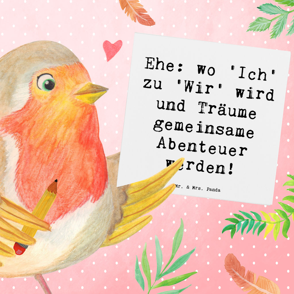 Deluxe Karte Ehe: wo 'Ich' zu 'Wir' wird und Träume gemeinsame Abenteuer werden! Karte, Grußkarte, Klappkarte, Einladungskarte, Glückwunschkarte, Hochzeitskarte, Geburtstagskarte, Hochwertige Grußkarte, Hochwertige Klappkarte, Hochzeit, Hochzeitsgeschenk, Ehe, Hochzeitsfeier, Trauung, Trauungsgeschenk, Verlobungsfeier, Verlobungsgeschenk, Hochzeitsgeschenkideen, Hochzeitsgeschenke für Brautpaar