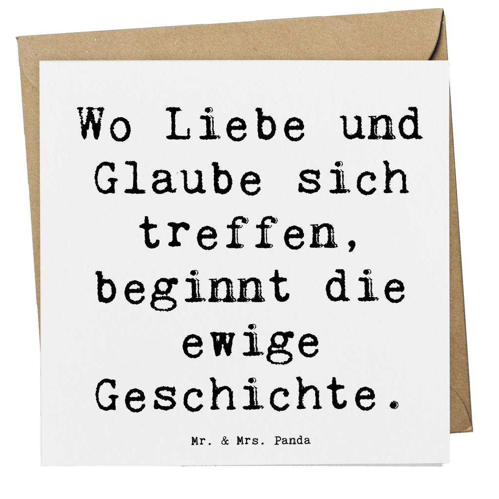 Deluxe Karte Wo Liebe und Glaube sich treffen, beginnt die ewige Geschichte. Karte, Grußkarte, Klappkarte, Einladungskarte, Glückwunschkarte, Hochzeitskarte, Geburtstagskarte, Hochwertige Grußkarte, Hochwertige Klappkarte, Hochzeit, Hochzeitsgeschenk, Ehe, Hochzeitsfeier, Trauung, Trauungsgeschenk, Verlobungsfeier, Verlobungsgeschenk, Hochzeitsgeschenkideen, Hochzeitsgeschenke für Brautpaar