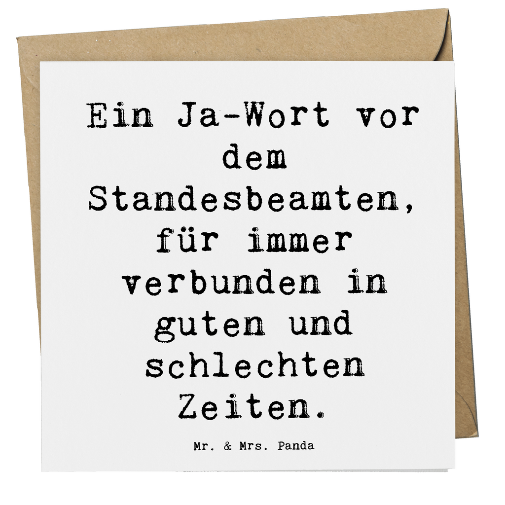 Deluxe Karte Ein Ja-Wort vor dem Standesbeamten, für immer verbunden in guten und schlechten Zeiten. Karte, Grußkarte, Klappkarte, Einladungskarte, Glückwunschkarte, Hochzeitskarte, Geburtstagskarte, Hochwertige Grußkarte, Hochwertige Klappkarte, Hochzeit, Hochzeitsgeschenk, Ehe, Hochzeitsfeier, Trauung, Trauungsgeschenk, Verlobungsfeier, Verlobungsgeschenk, Hochzeitsgeschenkideen, Hochzeitsgeschenke für Brautpaar