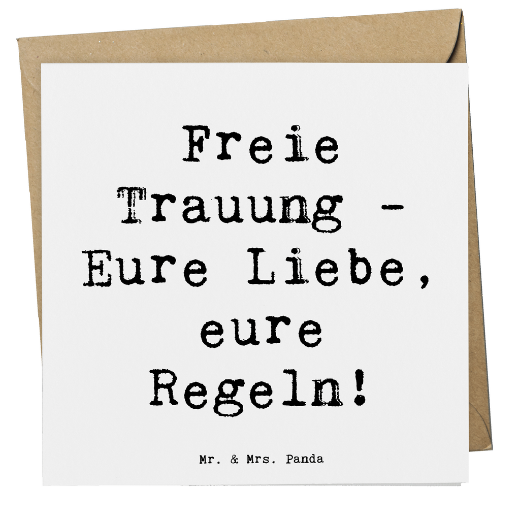 Deluxe Karte Freie Trauung - Eure Liebe, eure Regeln! Karte, Grußkarte, Klappkarte, Einladungskarte, Glückwunschkarte, Hochzeitskarte, Geburtstagskarte, Hochwertige Grußkarte, Hochwertige Klappkarte, Hochzeit, Hochzeitsgeschenk, Ehe, Hochzeitsfeier, Trauung, Trauungsgeschenk, Verlobungsfeier, Verlobungsgeschenk, Hochzeitsgeschenkideen, Hochzeitsgeschenke für Brautpaar