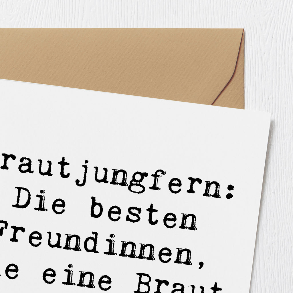 Deluxe Karte Brautjungfern: Die besten Freundinnen, die eine Braut haben kann! Karte, Grußkarte, Klappkarte, Einladungskarte, Glückwunschkarte, Hochzeitskarte, Geburtstagskarte, Hochwertige Grußkarte, Hochwertige Klappkarte, Hochzeit, Hochzeitsgeschenk, Ehe, Hochzeitsfeier, Trauung, Trauungsgeschenk, Verlobungsfeier, Verlobungsgeschenk, Hochzeitsgeschenkideen, Hochzeitsgeschenke für Brautpaar