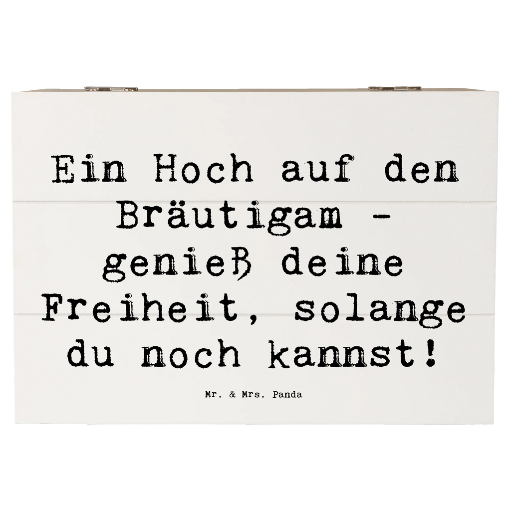 Holzkiste Ein Hoch auf den Bräutigam - genieß deine Freiheit, solange du noch kannst! Holzkiste, Kiste, Schatzkiste, Truhe, Schatulle, XXL, Erinnerungsbox, Erinnerungskiste, Dekokiste, Aufbewahrungsbox, Geschenkbox, Geschenkdose, Hochzeit, Hochzeitsgeschenk, Ehe, Hochzeitsfeier, Trauung, Trauungsgeschenk, Hochzeitskarte, Verlobungsfeier, Verlobungsgeschenk, Hochzeitsgeschenkideen, Hochzeitsgeschenke für Brautpaar