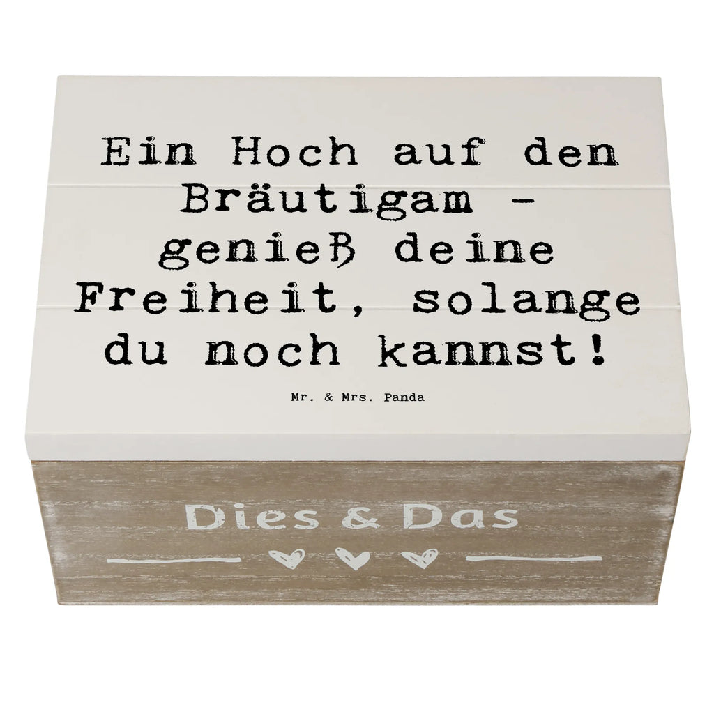 Holzkiste Ein Hoch auf den Bräutigam - genieß deine Freiheit, solange du noch kannst! Holzkiste, Kiste, Schatzkiste, Truhe, Schatulle, XXL, Erinnerungsbox, Erinnerungskiste, Dekokiste, Aufbewahrungsbox, Geschenkbox, Geschenkdose, Hochzeit, Hochzeitsgeschenk, Ehe, Hochzeitsfeier, Trauung, Trauungsgeschenk, Hochzeitskarte, Verlobungsfeier, Verlobungsgeschenk, Hochzeitsgeschenkideen, Hochzeitsgeschenke für Brautpaar