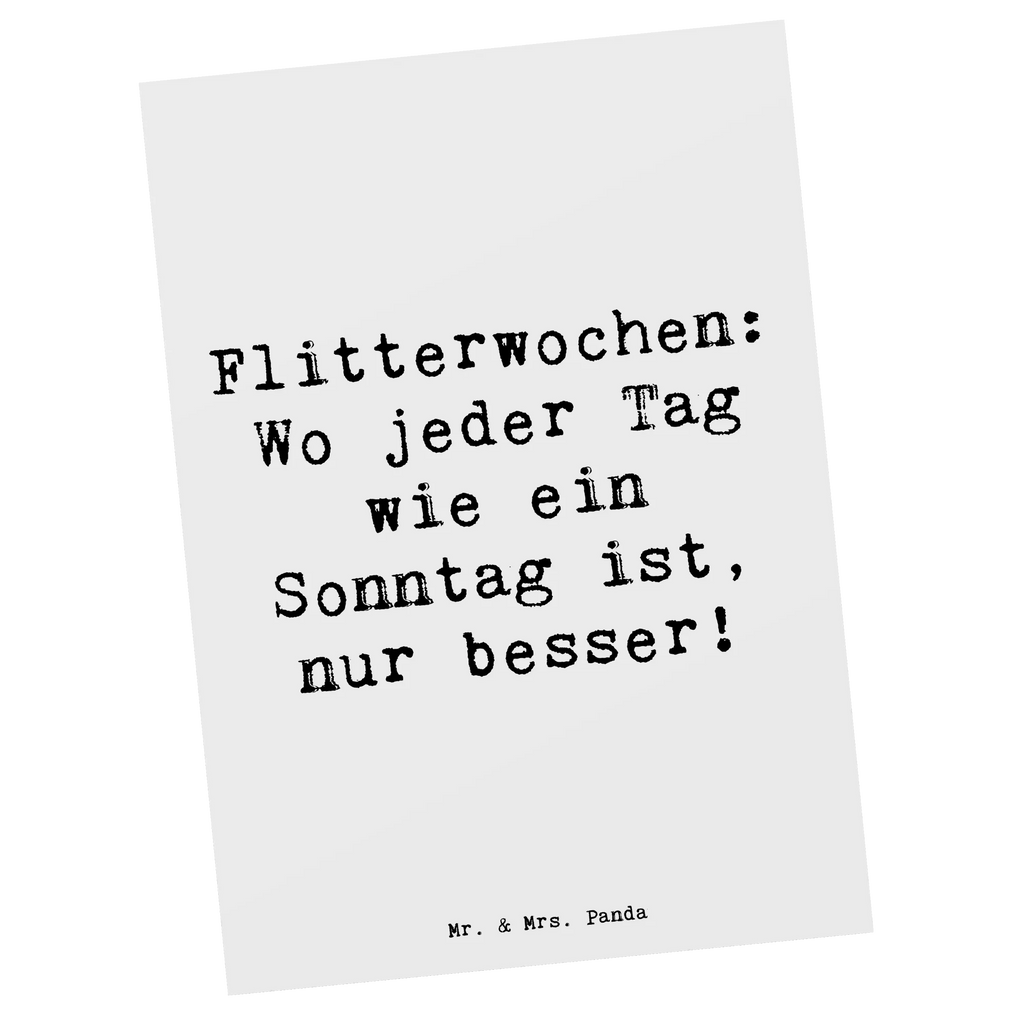 Postkarte Spruch Flitterwochen-Magie Postkarte, Karte, Geschenkkarte, Grußkarte, Einladung, Ansichtskarte, Geburtstagskarte, Einladungskarte, Dankeskarte, Ansichtskarten, Einladung Geburtstag, Einladungskarten Geburtstag, Hochzeit, Hochzeitsgeschenk, Ehe, Hochzeitsfeier, Trauung, Trauungsgeschenk, Hochzeitskarte, Verlobungsfeier, Verlobungsgeschenk, Hochzeitsgeschenkideen, Hochzeitsgeschenke für Brautpaar