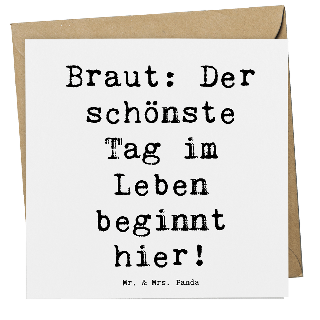 Deluxe Karte Spruch Braut Tag Karte, Grußkarte, Klappkarte, Einladungskarte, Glückwunschkarte, Hochzeitskarte, Geburtstagskarte, Hochwertige Grußkarte, Hochwertige Klappkarte, Hochzeit, Hochzeitsgeschenk, Ehe, Hochzeitsfeier, Trauung, Trauungsgeschenk, Verlobungsfeier, Verlobungsgeschenk, Hochzeitsgeschenkideen, Hochzeitsgeschenke für Brautpaar