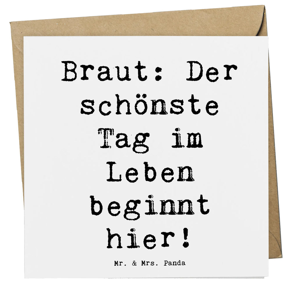 Deluxe Karte Spruch Braut Tag Karte, Grußkarte, Klappkarte, Einladungskarte, Glückwunschkarte, Hochzeitskarte, Geburtstagskarte, Hochwertige Grußkarte, Hochwertige Klappkarte, Hochzeit, Hochzeitsgeschenk, Ehe, Hochzeitsfeier, Trauung, Trauungsgeschenk, Verlobungsfeier, Verlobungsgeschenk, Hochzeitsgeschenkideen, Hochzeitsgeschenke für Brautpaar