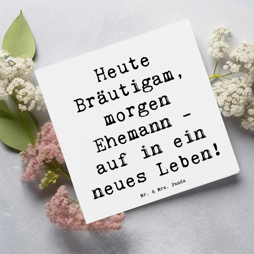 Deluxe Karte Spruch Bräutigam Heute Karte, Grußkarte, Klappkarte, Einladungskarte, Glückwunschkarte, Hochzeitskarte, Geburtstagskarte, Hochwertige Grußkarte, Hochwertige Klappkarte, Hochzeit, Hochzeitsgeschenk, Ehe, Hochzeitsfeier, Trauung, Trauungsgeschenk, Verlobungsfeier, Verlobungsgeschenk, Hochzeitsgeschenkideen, Hochzeitsgeschenke für Brautpaar