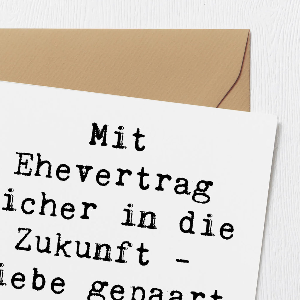 Deluxe Karte Spruch Ehevertrag Zukunft Karte, Grußkarte, Klappkarte, Einladungskarte, Glückwunschkarte, Hochzeitskarte, Geburtstagskarte, Hochwertige Grußkarte, Hochwertige Klappkarte, Hochzeit, Hochzeitsgeschenk, Ehe, Hochzeitsfeier, Trauung, Trauungsgeschenk, Verlobungsfeier, Verlobungsgeschenk, Hochzeitsgeschenkideen, Hochzeitsgeschenke für Brautpaar