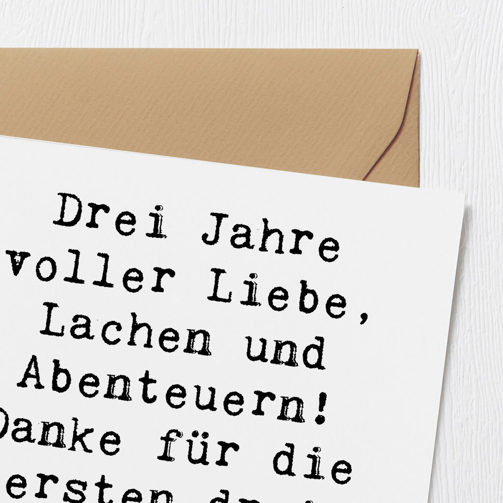 Deluxe Karte Spruch 3. Hochzeitstag Lederhochzeit Karte, Grußkarte, Klappkarte, Einladungskarte, Glückwunschkarte, Hochzeitskarte, Geburtstagskarte, Hochwertige Grußkarte, Hochwertige Klappkarte, Hochzeit, Hochzeitsgeschenk, Ehe, Hochzeitsfeier, Trauung, Trauungsgeschenk, Verlobungsfeier, Verlobungsgeschenk, Hochzeitsgeschenkideen, Hochzeitsgeschenke für Brautpaar