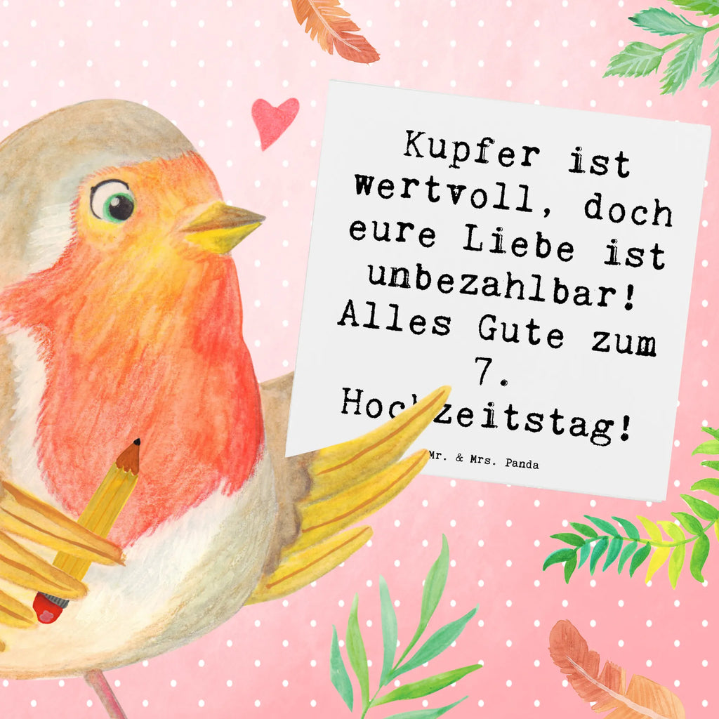 Deluxe Karte Spruch 7. Hochzeitstag Kupferhochzeit Karte, Grußkarte, Klappkarte, Einladungskarte, Glückwunschkarte, Hochzeitskarte, Geburtstagskarte, Hochwertige Grußkarte, Hochwertige Klappkarte, Hochzeit, Hochzeitsgeschenk, Ehe, Hochzeitsfeier, Trauung, Trauungsgeschenk, Verlobungsfeier, Verlobungsgeschenk, Hochzeitsgeschenkideen, Hochzeitsgeschenke für Brautpaar