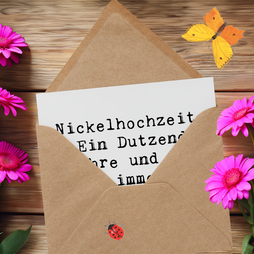 Deluxe Karte Spruch 12. Hochzeitstag Nickelhochzeit Karte, Grußkarte, Klappkarte, Einladungskarte, Glückwunschkarte, Hochzeitskarte, Geburtstagskarte, Hochwertige Grußkarte, Hochwertige Klappkarte, Hochzeit, Hochzeitsgeschenk, Ehe, Hochzeitsfeier, Trauung, Trauungsgeschenk, Verlobungsfeier, Verlobungsgeschenk, Hochzeitsgeschenkideen, Hochzeitsgeschenke für Brautpaar