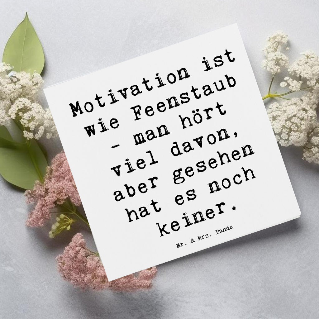 Deluxe Karte Spruch Magische Motivation Karte, Grußkarte, Klappkarte, Einladungskarte, Glückwunschkarte, Hochzeitskarte, Geburtstagskarte, Hochwertige Grußkarte, Hochwertige Klappkarte