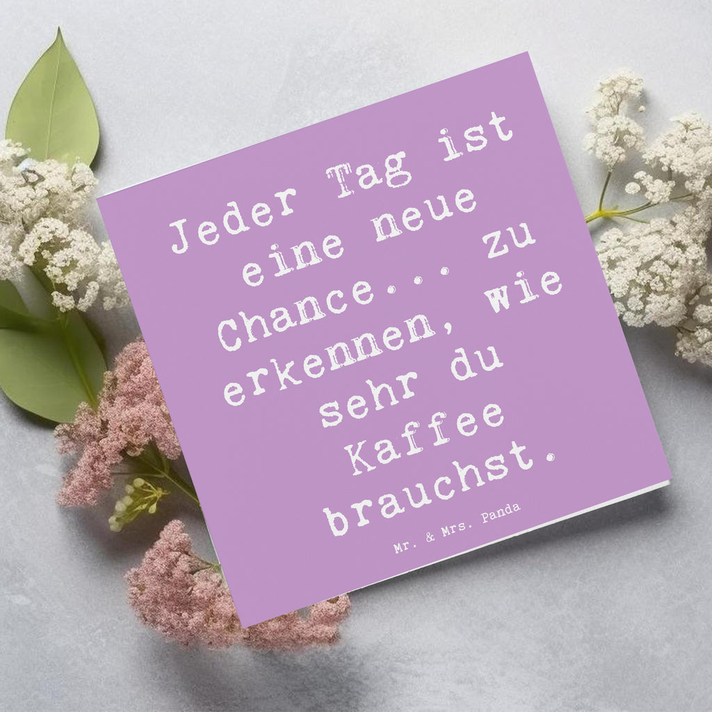 Deluxe Karte Spruch Motivation und Kaffee Karte, Grußkarte, Klappkarte, Einladungskarte, Glückwunschkarte, Hochzeitskarte, Geburtstagskarte, Hochwertige Grußkarte, Hochwertige Klappkarte