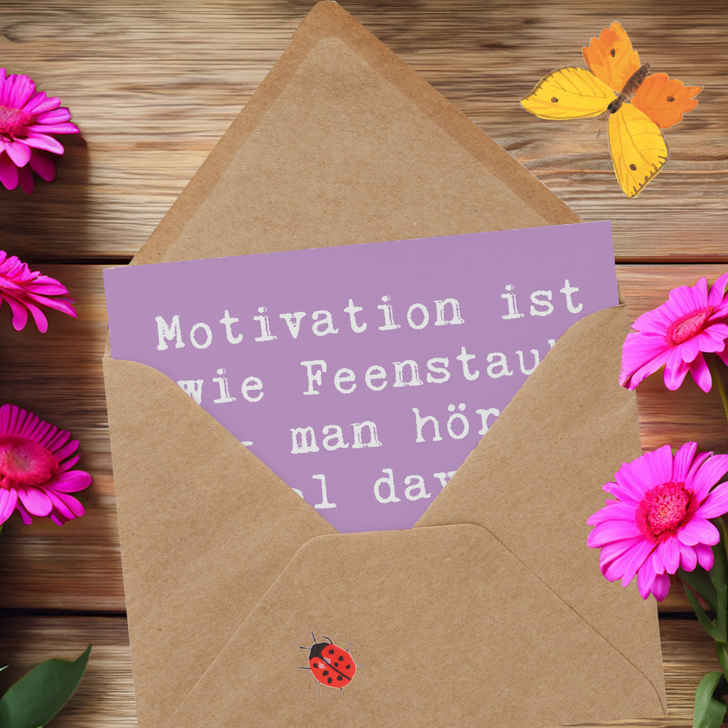 Deluxe Karte Spruch Magische Motivation Karte, Grußkarte, Klappkarte, Einladungskarte, Glückwunschkarte, Hochzeitskarte, Geburtstagskarte, Hochwertige Grußkarte, Hochwertige Klappkarte