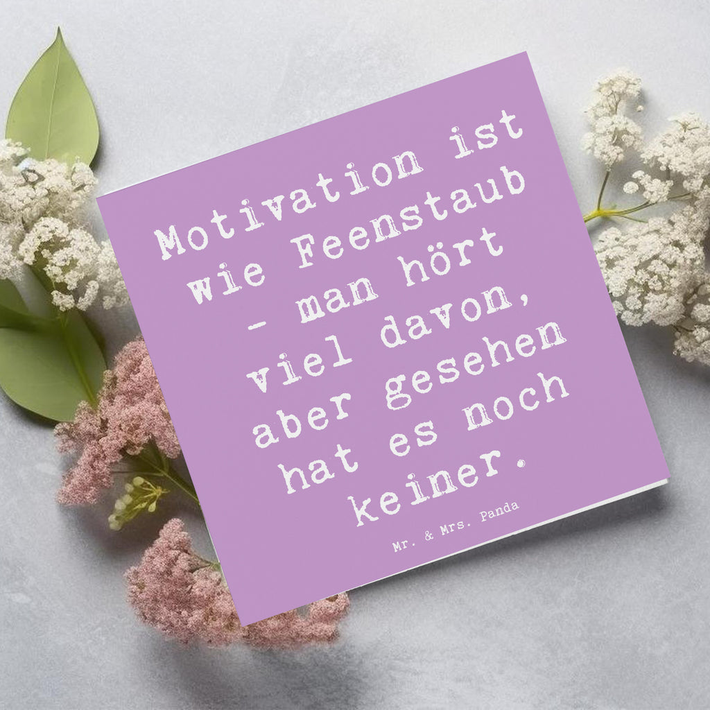 Deluxe Karte Spruch Magische Motivation Karte, Grußkarte, Klappkarte, Einladungskarte, Glückwunschkarte, Hochzeitskarte, Geburtstagskarte, Hochwertige Grußkarte, Hochwertige Klappkarte