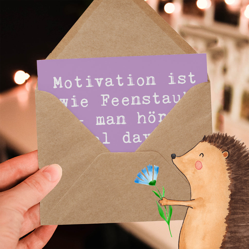 Deluxe Karte Spruch Magische Motivation Karte, Grußkarte, Klappkarte, Einladungskarte, Glückwunschkarte, Hochzeitskarte, Geburtstagskarte, Hochwertige Grußkarte, Hochwertige Klappkarte