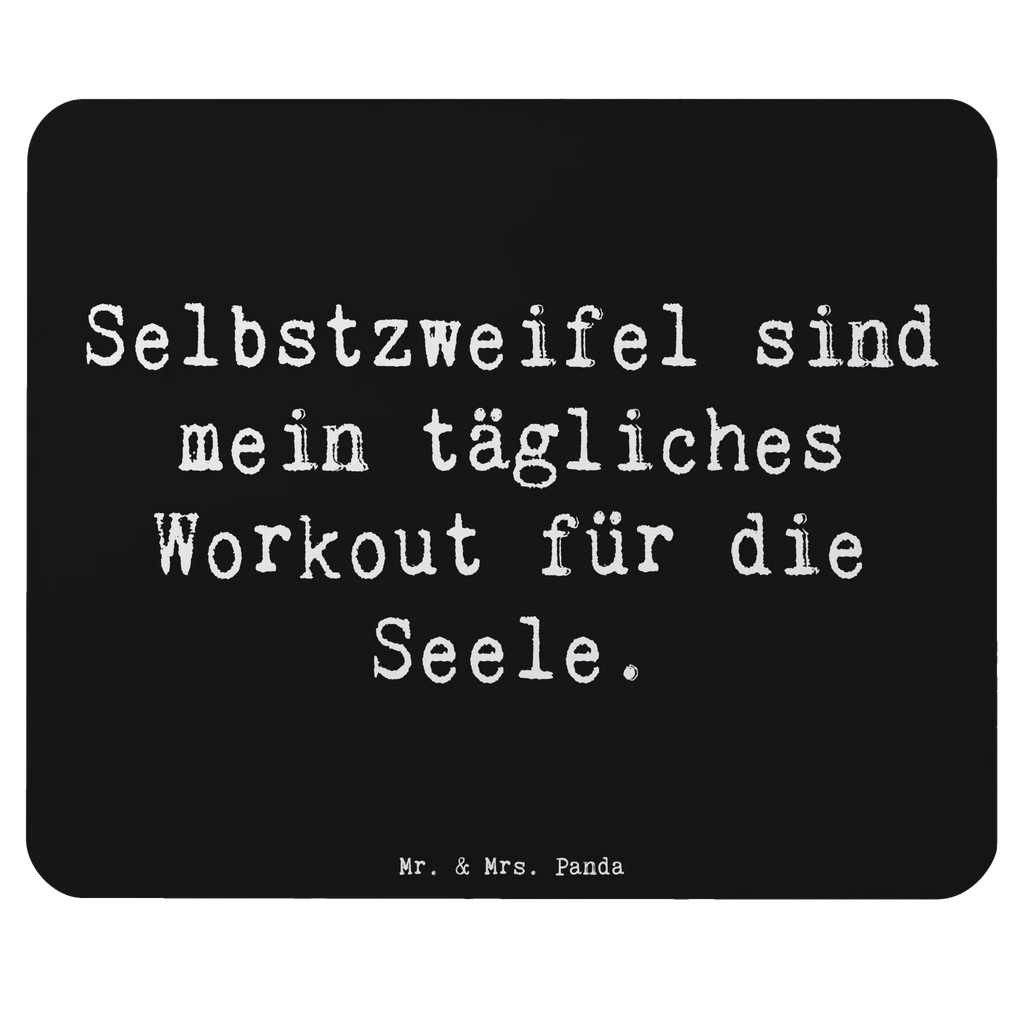 Mauspad Spruch Selbstzweifel Workout Mousepad, Computer zubehör, Büroausstattung, PC Zubehör, Arbeitszimmer, Mauspad, Einzigartiges Mauspad, Designer Mauspad, Mausunterlage, Mauspad Büro