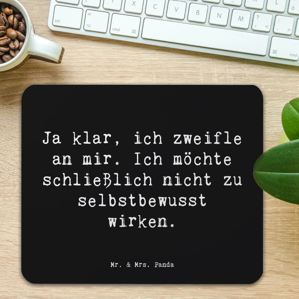 Mauspad Spruch Selbstzweifel Charm Mousepad, Computer zubehör, Büroausstattung, PC Zubehör, Arbeitszimmer, Mauspad, Einzigartiges Mauspad, Designer Mauspad, Mausunterlage, Mauspad Büro