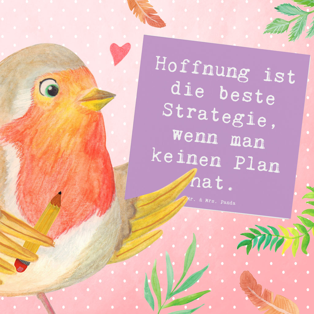 Deluxe Karte Spruch Hoffnung Strategie Karte, Grußkarte, Klappkarte, Einladungskarte, Glückwunschkarte, Hochzeitskarte, Geburtstagskarte, Hochwertige Grußkarte, Hochwertige Klappkarte