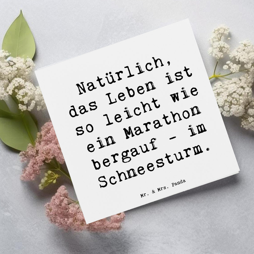 Deluxe Karte Spruch Leichtigkeit im Leben Karte, Grußkarte, Klappkarte, Einladungskarte, Glückwunschkarte, Hochzeitskarte, Geburtstagskarte, Hochwertige Grußkarte, Hochwertige Klappkarte