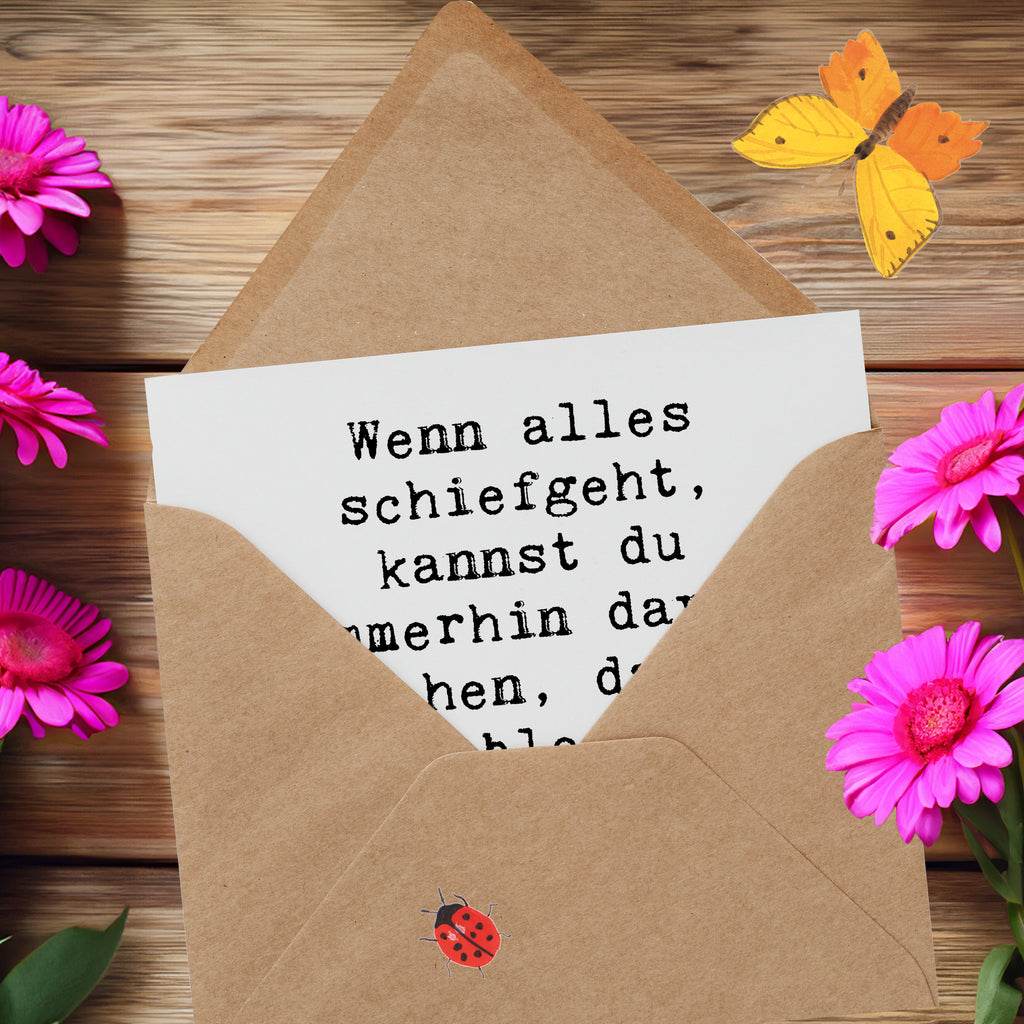 Deluxe Karte Spruch Trost und Eindruck Karte, Grußkarte, Klappkarte, Einladungskarte, Glückwunschkarte, Hochzeitskarte, Geburtstagskarte, Hochwertige Grußkarte, Hochwertige Klappkarte