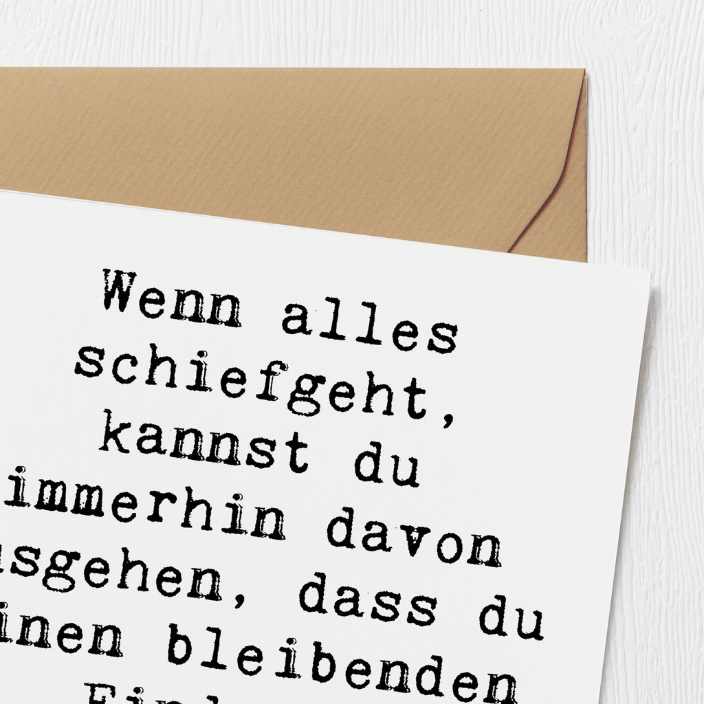 Deluxe Karte Spruch Trost und Eindruck Karte, Grußkarte, Klappkarte, Einladungskarte, Glückwunschkarte, Hochzeitskarte, Geburtstagskarte, Hochwertige Grußkarte, Hochwertige Klappkarte