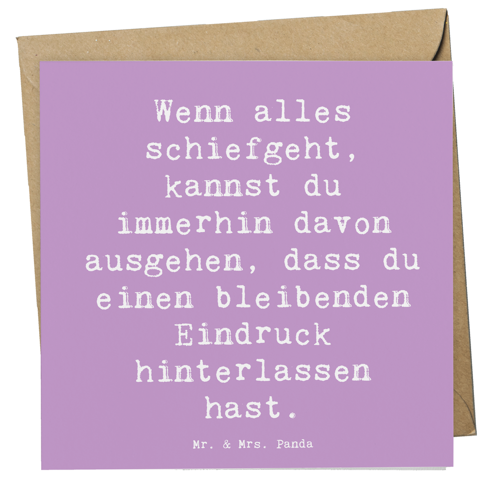 Deluxe Karte Spruch Trost und Eindruck Karte, Grußkarte, Klappkarte, Einladungskarte, Glückwunschkarte, Hochzeitskarte, Geburtstagskarte, Hochwertige Grußkarte, Hochwertige Klappkarte