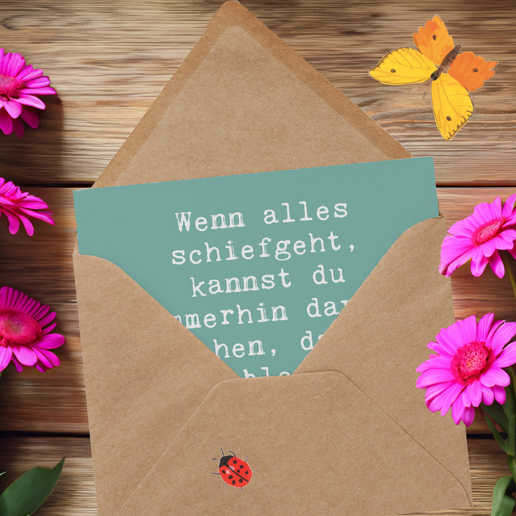 Deluxe Karte Spruch Trost und Eindruck Karte, Grußkarte, Klappkarte, Einladungskarte, Glückwunschkarte, Hochzeitskarte, Geburtstagskarte, Hochwertige Grußkarte, Hochwertige Klappkarte