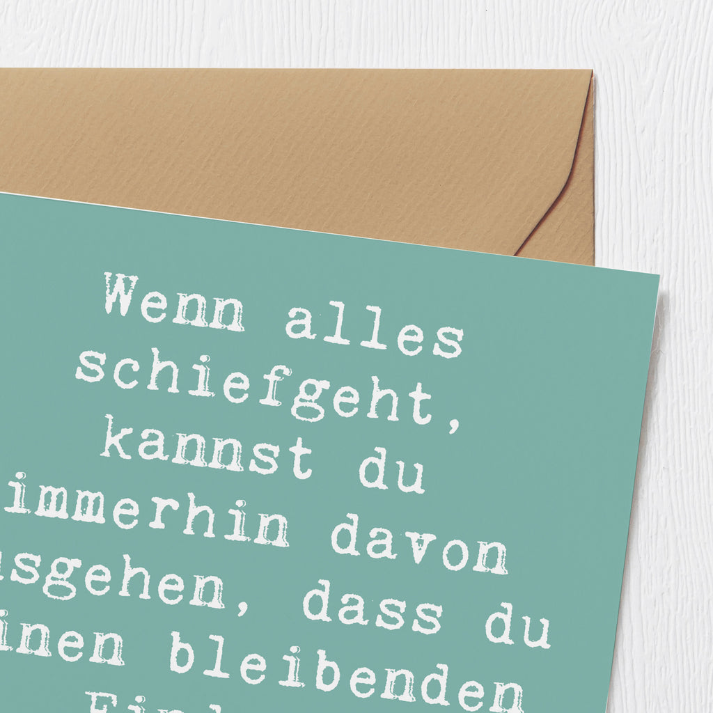 Deluxe Karte Spruch Trost und Eindruck Karte, Grußkarte, Klappkarte, Einladungskarte, Glückwunschkarte, Hochzeitskarte, Geburtstagskarte, Hochwertige Grußkarte, Hochwertige Klappkarte