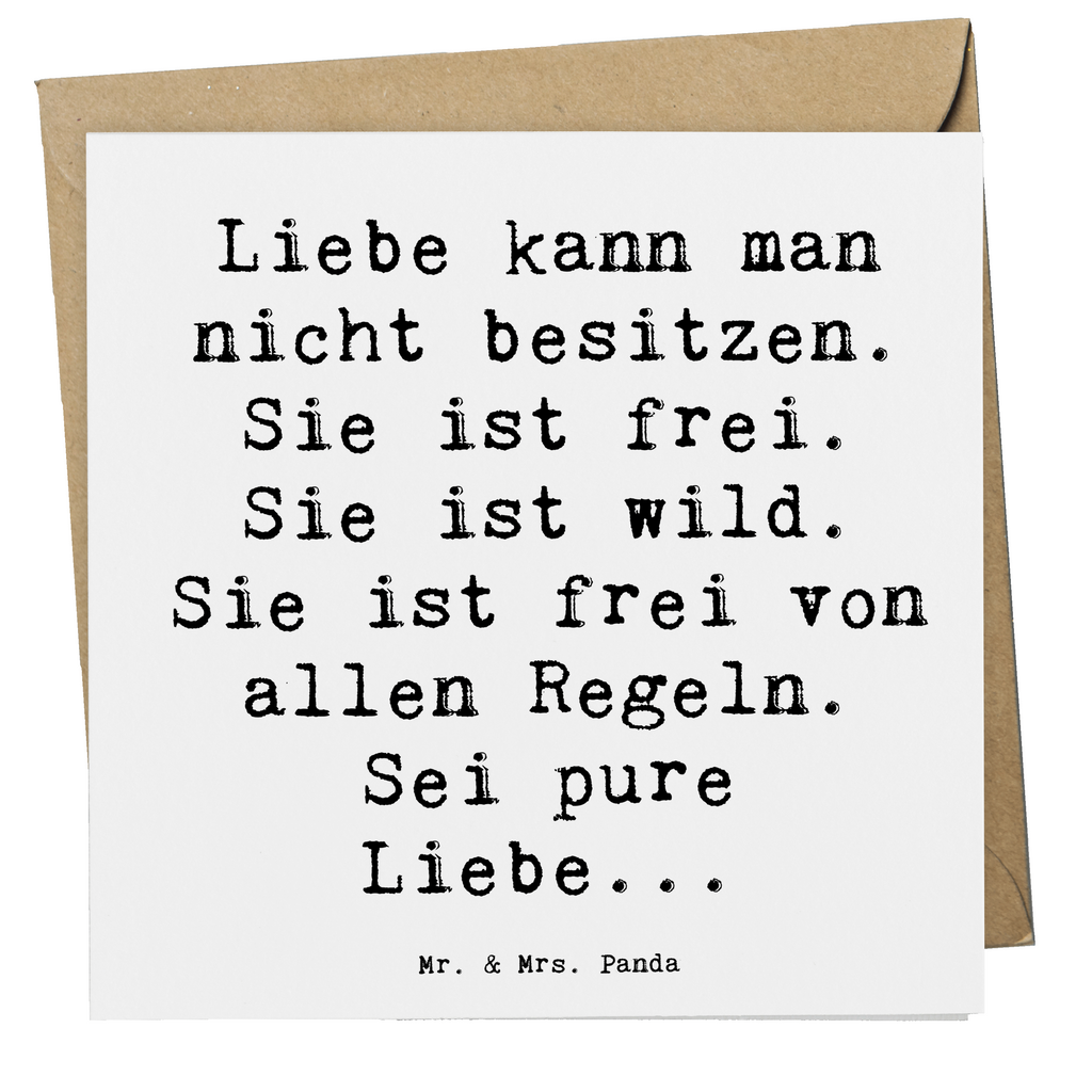 Deluxe Karte Spruch Liebe und Freiheit Karte, Grußkarte, Klappkarte, Einladungskarte, Glückwunschkarte, Hochzeitskarte, Geburtstagskarte, Hochwertige Grußkarte, Hochwertige Klappkarte